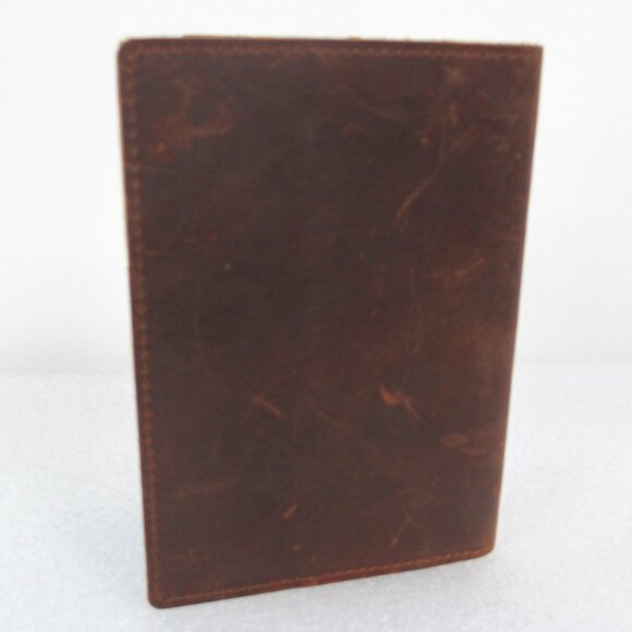 LEFT COAST DISTRESSED LEATHER PASSPORT COVER - Picture 4 of 13